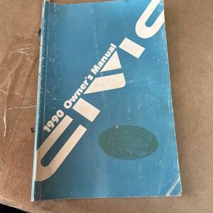 1990 Honda Civic Owner's Manual Original Owner Guide Book